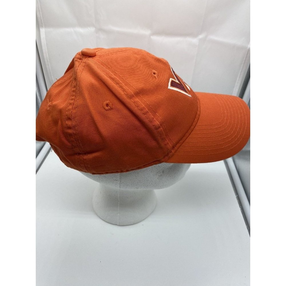 Virginia Tech Hokies Orange Adjustable Baseball Cap Hat Snap-back Signatures - Picture 3 of 12
